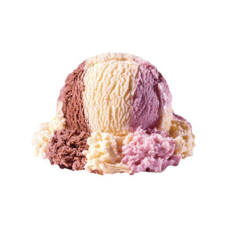 Coconut ice cream ball